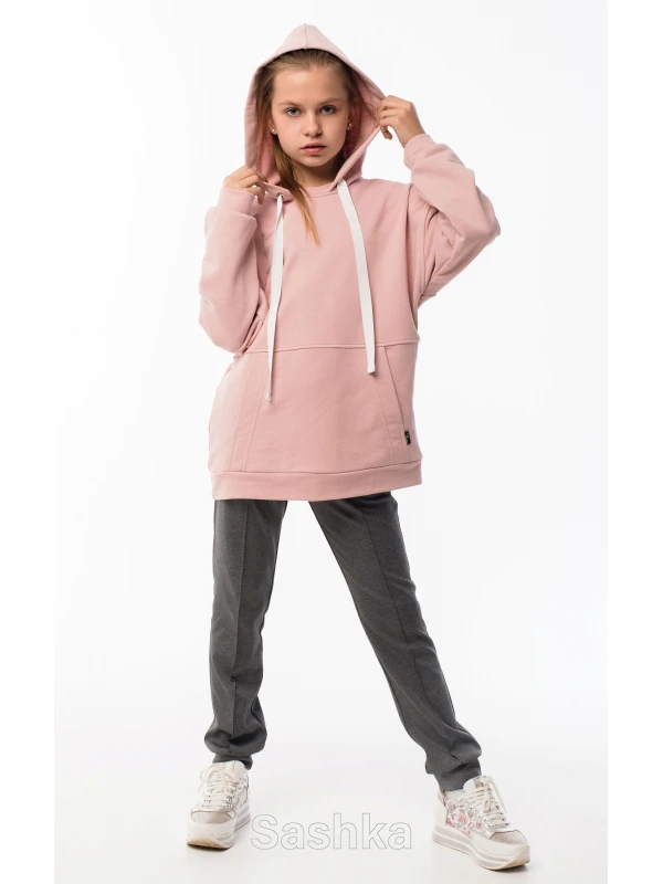 Штани для дівчинки Sashka трикотажні зі стрілками сирі, розмір 98-170